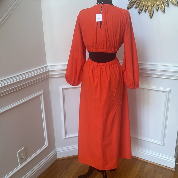 Ingrid & Isabel Maternity Cut-Out Maxi Dress👗 top and bottom lined. - Picture 3 of 9